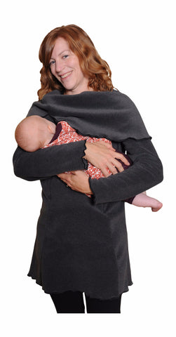 Cowl Neck Fleece Nursing Tunic