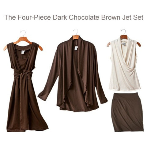 Jet Set Four-Piece in Dark Chocolate