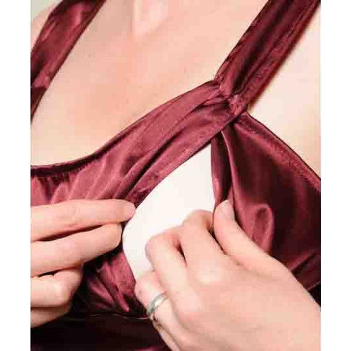 Nothing to unfasten - simply open layers - can easily do with one hand.