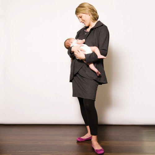 Because the Signature Skirt is a Ponte double knit, it looks equally at home with leggings and flats.