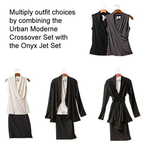 Sleeveless Crossover Shirt - Urban Moderne Set