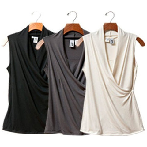 Sleeveless Crossover Shirt - The "All Set" Set